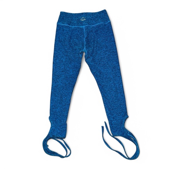 Beyond Yoga Spacedye Teal Wrap Tie Ankle Crop Leggings XS - Picture 3 of 4